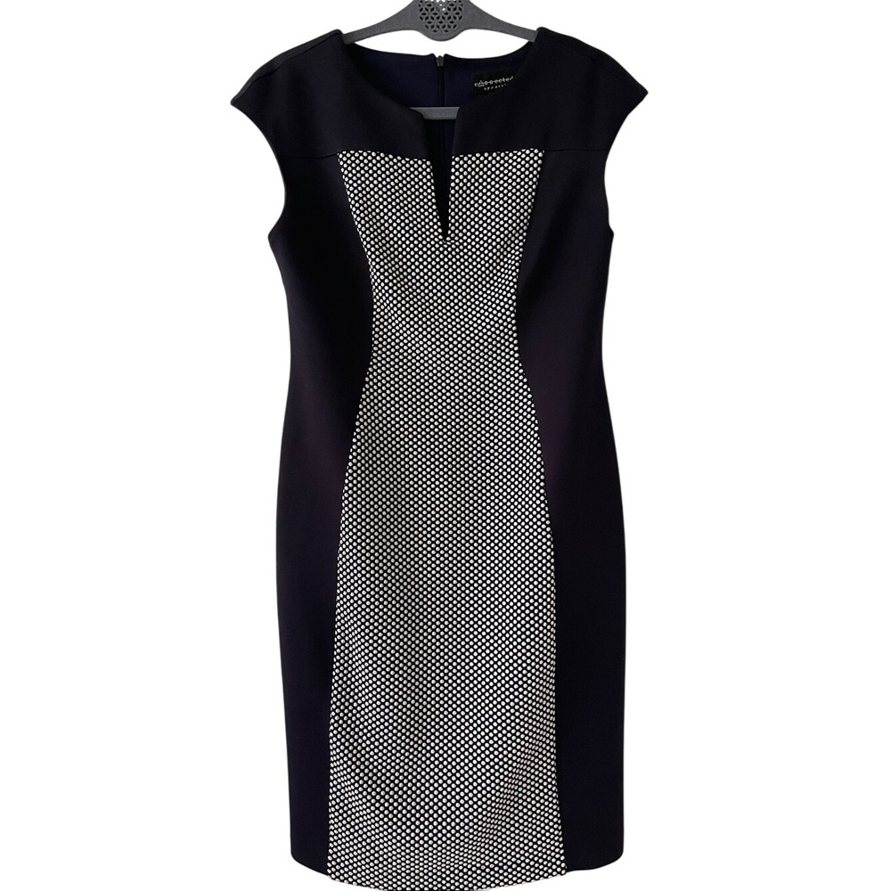 Connected Apparel Navy‎ White Dress Dressy Career 6